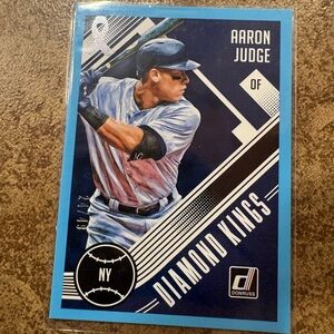2018 Donruss Aaron Judge Diamond Kings Blue #24/49 Yankees